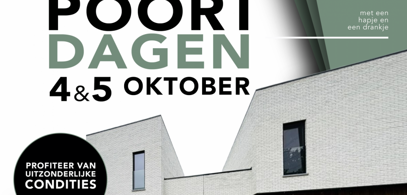 Openpoortdagen 2025 op 4 & 5 oktober: Profiteer van uitzonderlijke condities !